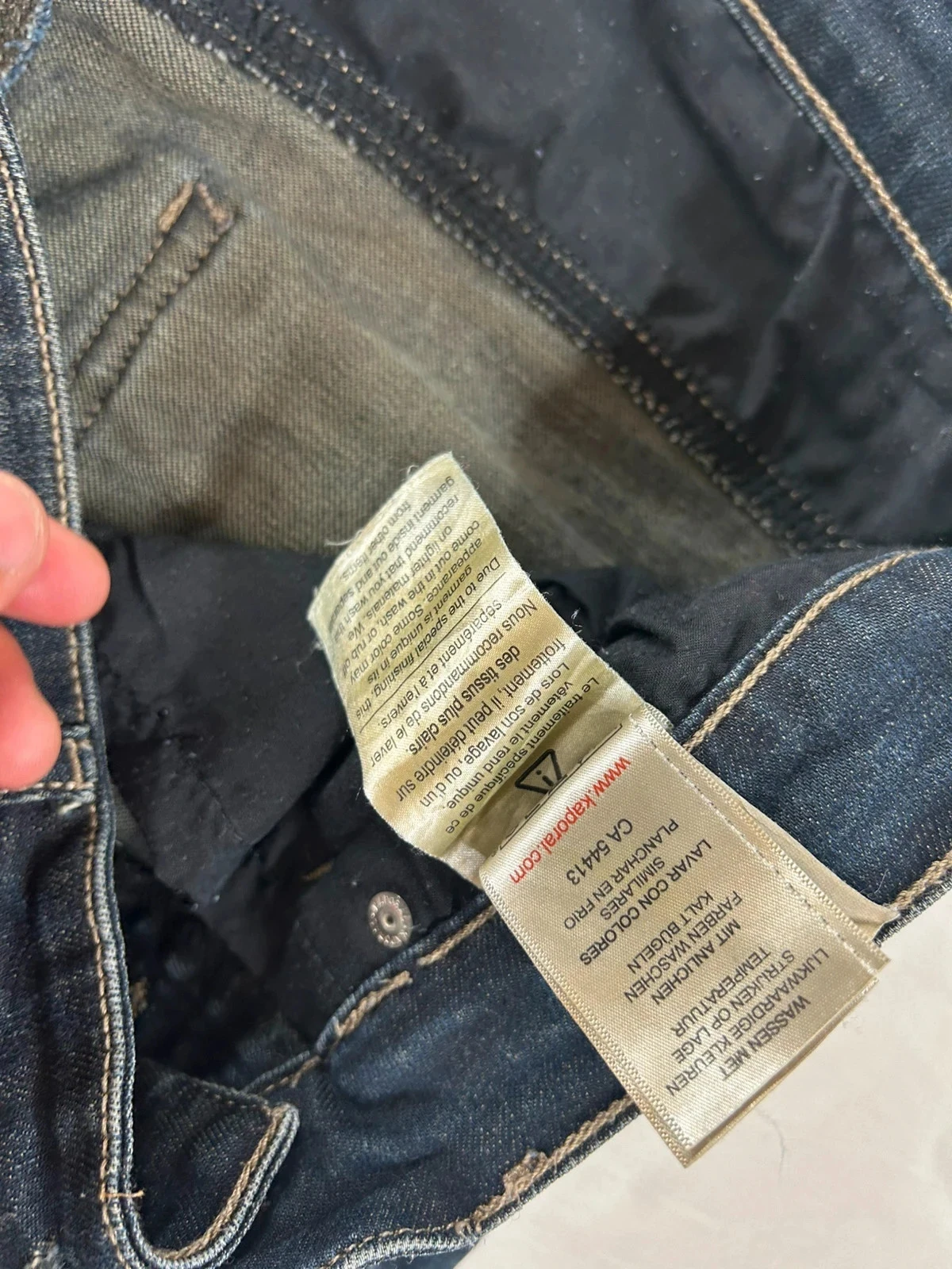 Marineblauwe kaporal jeans w32 l34 vintage stijl y2k – photo 16
